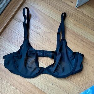 Cuup The Plunge Mesh Bra- Black, 36B